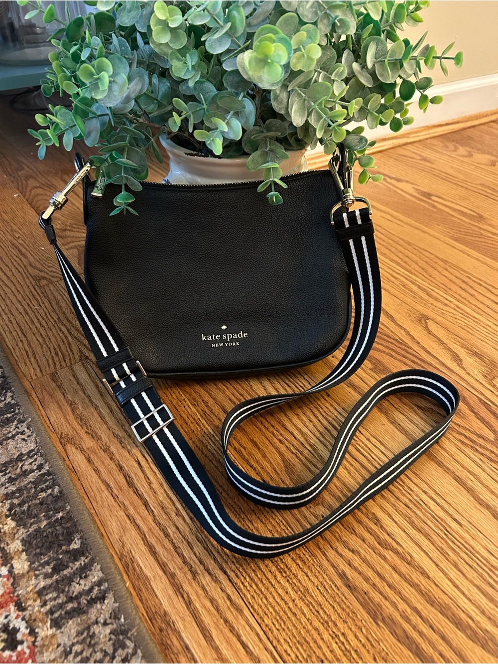 Kate Spade small Rosie black Pebbled Leather Crossbody